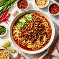 Spicy Sichuan Noodles with Ground Pork