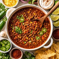 Spicy Smoking Hot Chili No Beans Here