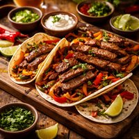 Spicy Steak Fajitas Mexico
