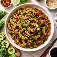 Spicy Stir-Fried Bitter Gourd