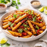 Spicy Stir Fry French Fries