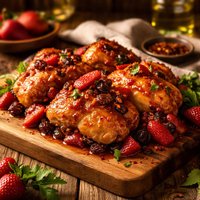 Spicy Strawberry Raisin Chicken
