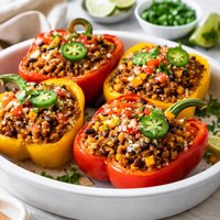 Spicy Stuffed Bell Peppers