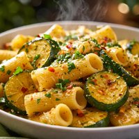 Spicy Summer Squash and Pasta