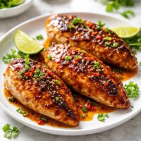 Spicy Sweet Glazed Chicken Breasts