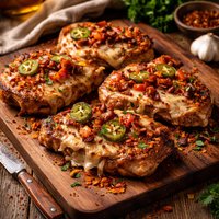 Spicy Swiss Bliss Venison or Pork Chops