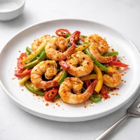 Spicy Three Pepper Shrimp