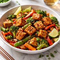 Spicy Tofu and Vegetable Stir Fry
