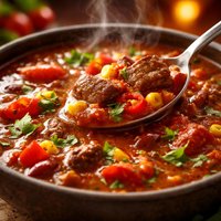 Spicy Tomato Beef Soup