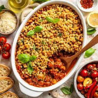 Spicy Tomato Crumble