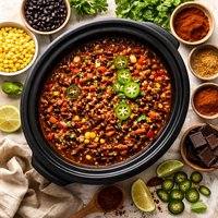 Spicy Vegetarian Chocolate Chili Crock Pot If Desired