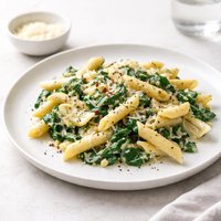 Spinach and Artichoke Penne Pasta
