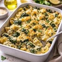 Spinach and Artichoke Tortellini Casserole