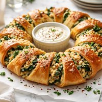 Spinach and Artichoke Wreath Pampered Chef Copycat