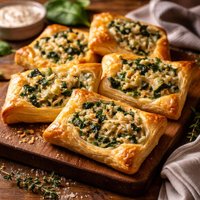 Spinach and Artichokes in Puff Pastry