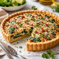 Spinach and Bacon Quiche