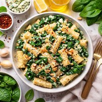 Spinach and Blue Cheese Pasta