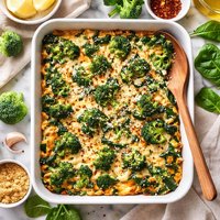 Spinach and Broccoli Casserole