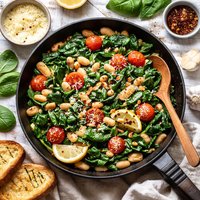 Spinach and Cannellini Beans