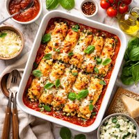 Spinach and Cheese Manicotti