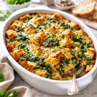 Spinach and Cheese Strata