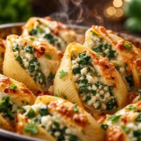 Spinach and Cheese Stuffed Shells