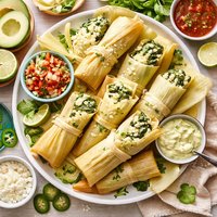 Spinach and Cheese Tamales