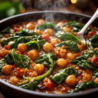 Spinach and Chickpea Ragout