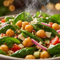 Spinach and Chickpea Salad
