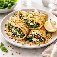 Spinach and Feta Crepes