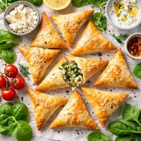 Spinach and Feta Filo Triangles