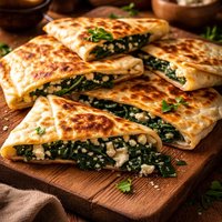 Spinach and Feta Gozleme