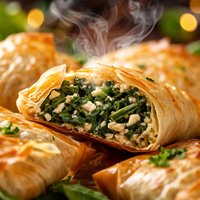 Spinach and Feta Phyllo Parcels