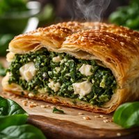 Spinach and Feta Puff Pie