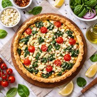 Spinach and Feta Quiche