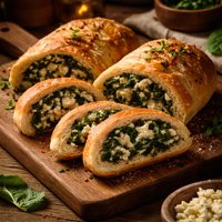 Spinach and Feta Stuffed Bread