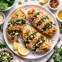 Spinach and Feta Stuffed Chicken Breasts