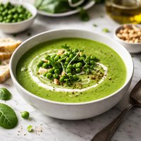 Spinach and Green Pea Soup