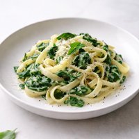 Spinach and Mascarpone Fettuccine