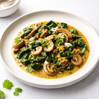 Spinach and Mushroom Korma