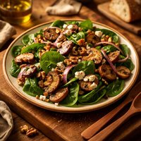 Spinach and Mushroom Salad