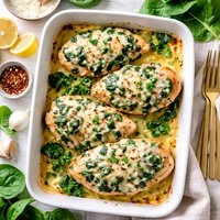 Spinach and Parmesan Baked Chicken