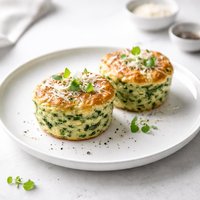 Spinach and Parmesan Souffles