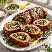 Spinach and Parmesan Stuffed Flank Steak