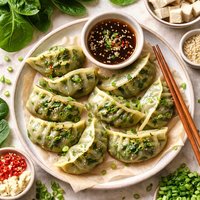 Spinach and Tofu Dumplings