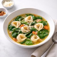 Spinach and Tortellini Soup