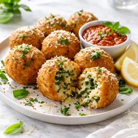 Spinach Arancini Rice Balls