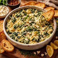 Spinach Artichoke and Feta Dip