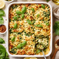 Spinach Artichoke Pesto Lasagna