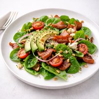 Spinach Bacon and Avocado Salad